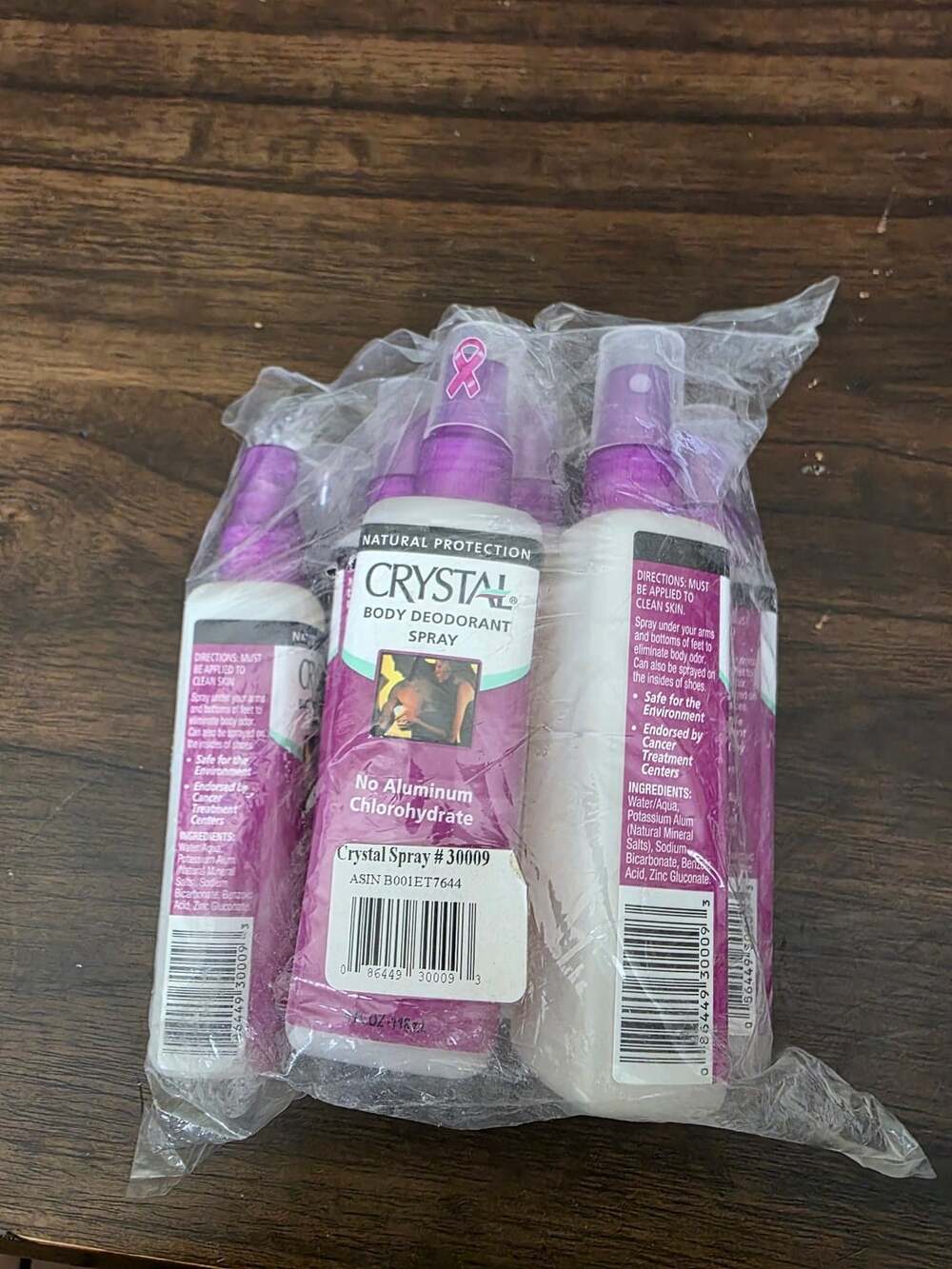 Brand New Sealed Crystal Body Deodorant Spray #30009 4 Fl Oz Lot of 6